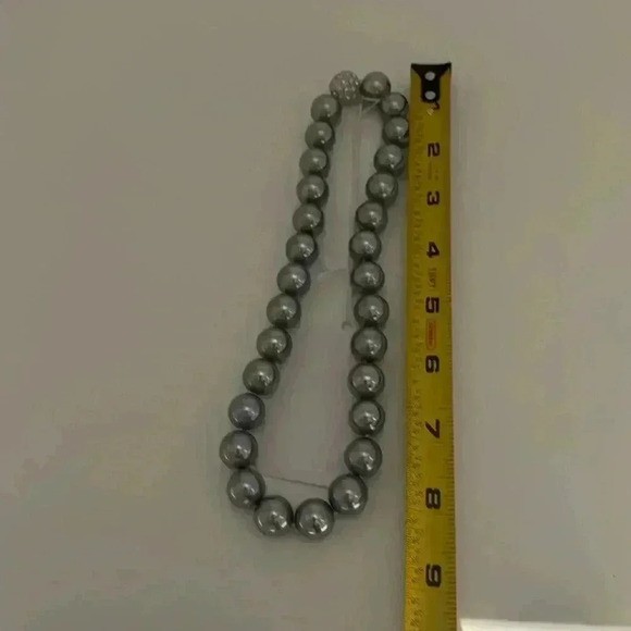 New Pearl Choker Mallorca 12 mm Custom Made Silver - Picture 3 of 3